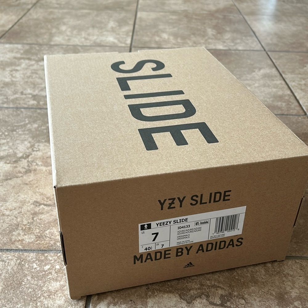 Azure Yeezy slides